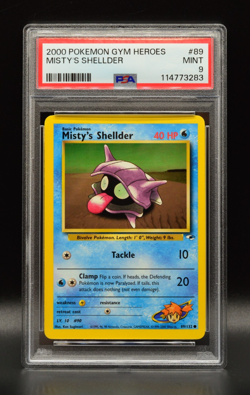 Misty's Shellder 2000 Gym Heroes 89/132 Pokemon PSA 9 MINT Newly Graded - Image 1
