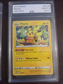 Pokemon TCG Pikachu #59 and #52 Graded 10 - Image 2