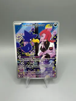 Pokemon Team Rocket's Murkrow 200/182 Destined Rivals IR Holo - Image 1