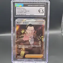 Pokemon Boss's Orders #058/072 Deck Exclusives Holo Rare CGC 9.5 - Image 1