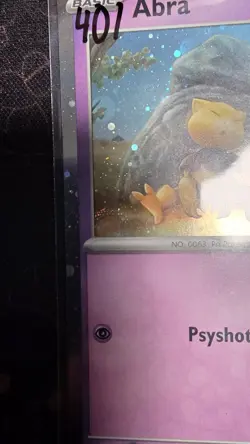 Pokemon - Abra 063/165 Cosmos Holo 151 NM SWIRL - Image 4