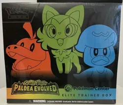 Pokemon Paldea Evolved Pokemon Center Elite Trainer Box ETB Factory Sealed - Image 1