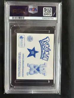 2002 Pokemon Merlin 5 Johto Charizard Sticker #10 - PSA 8 - POP 3 - Image 2