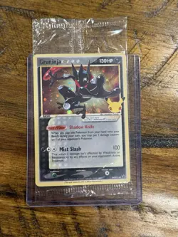 2021 Pokemon Black Star Promo #SWSH144 Greninja Gold Star Sealed Promo 📈 - Image 1