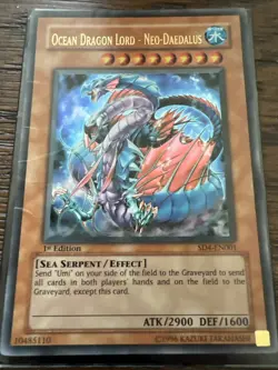 Ocean Dragon Lord - Neo-Daedalus SD4-EN001 1st Ed Ultra Rare DMG HP Yu-Gi-Oh! HP - Image 1