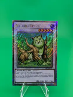 Yu-Gi-Oh! Naturia Beast RA03-EN238 Platinum Secret Rare - Image 1