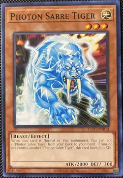 Photon Sabre Tiger EGO1-EN013 Egyptian God Deck: Obelisk the Tormentor Yugioh - Image 1