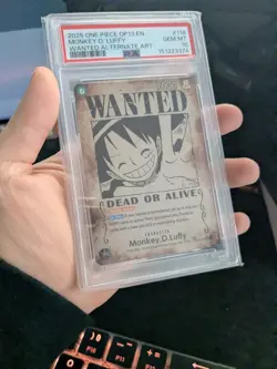 One Piece Monkey D. Luffy Wanted Alt Art Foil OP13-118 PSA 10 - Image 3