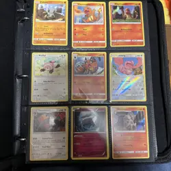 Pokemon Card Lot – over 280 Cards Top Loaded in Binder - Image 1