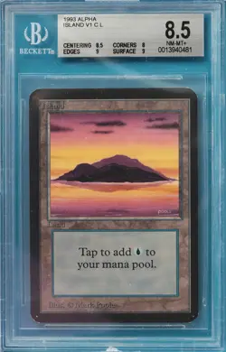 Island (A Purple) Alpha NM Graded BGS 8.5 CARD (0013940481) ABUGames - Image 1