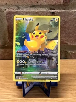 Pokemon TCG Crown Zenith Galarian Gallery Pikachu Card GG30/GG70 NM Rare - Image 1