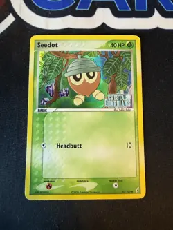Pokemon Card - Seedot Crystal Guardians 60/100 Common Reverse Holo Stamped - Image 1