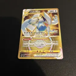 Lugia Vstar Gold Card Silver Tempest 211/195, NM Pokemon Card - Image 2