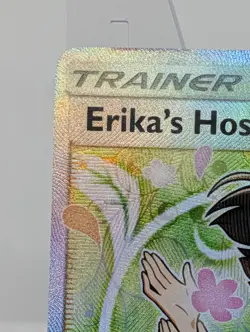 Pokemon SM Team Up #174/181 Erika's Hospitality Holo Foil Card Full Art NM - Image 3