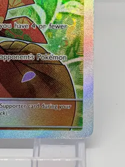 Pokemon SM Team Up #174/181 Erika's Hospitality Holo Foil Card Full Art NM - Image 5