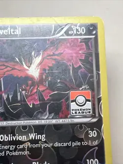 DAMAGED Yveltal 65/114 Reverse Holo League & Championship AUTHENTIC Pokemon Card - Image 5