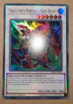 BLLR-EN059 DRAGUNITY KNIGHT - GAE DEARG ULTRA RARE 1ST EDITION YuGiOh CARD - Image 1