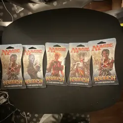 Wizards of the Coast Magic: The Gathering Kaladesh Booster Pack Lot 5x 15-Card - Image 1