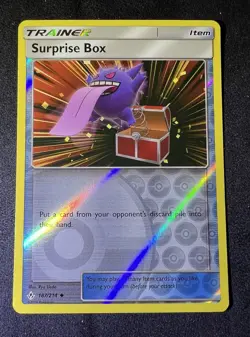 POKEMON SURPRISE BOX 187/214 REVERSE HOLO UNBROKEN BONDS GENGAR LP - Image 1