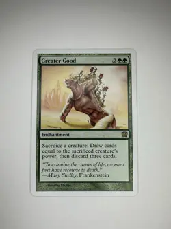 Greater Good 9th Edition NM | MTG Magic the Gathering Rare Enchantment Card - Image 1