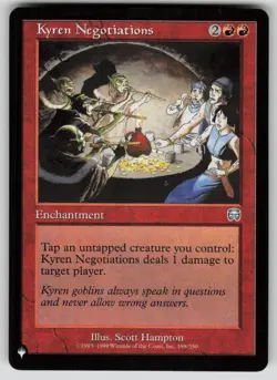 Kyren Negotiations Uncommon The List Reprints 198/350 MTG Near Mint 2020 - Image 1