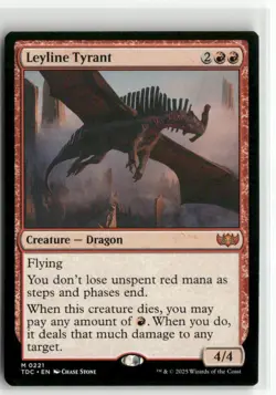 Leyline Tyrant Commander Tarkir Dragonstorm MTG NM - Image 1