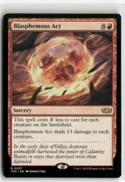 Blasphemous Act Commander Tarkir Dragonstorm MTG NM - Image 1