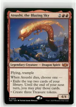 Atsushi, the Blazing Sky Commander Tarkir Dragonstorm MTG NM - Image 1