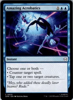 Amazing Acrobatics 25 Common Marvel's Spider-Man Magic: The Gathering Near Mint - Image 1