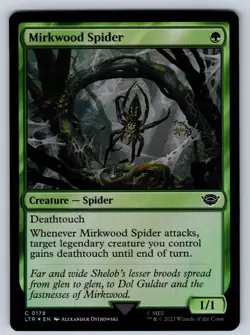 Mirkwood Spider 178 Universes Beyond: The Lord of the Rings Foil LP - Image 1
