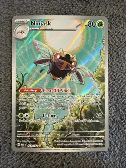 Ninjask 137/132 SV8.5 Temporal Forces Illustration Rare Holo Pokemon Card - Image 1