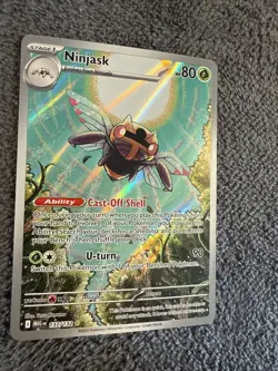 Ninjask 137/132 SV8.5 Temporal Forces Illustration Rare Holo Pokemon Card - Image 2