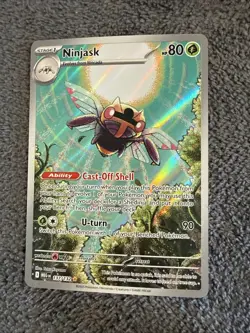 Ninjask 137/132 SV8.5 Temporal Forces Illustration Rare Holo Pokemon Card - Image 3