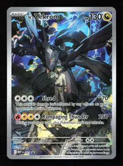 N's Zekrom 031/ Holo Mega Evolution Promo Pokemon Card - Image 1