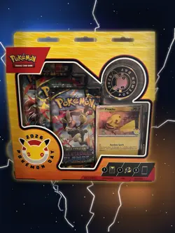 Pokemon TCG: Pokemon Day 2026 Collection 3 Packs Pikachu Promo & Coin - Image 1