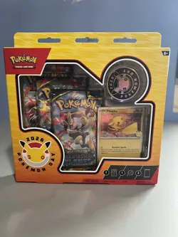 Pokemon TCG: Pokemon Day 2026 Collection 3 Packs Pikachu Promo & Coin - Image 2