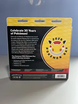 Pokemon TCG: Pokemon Day 2026 Collection 3 Packs Pikachu Promo & Coin - Image 4