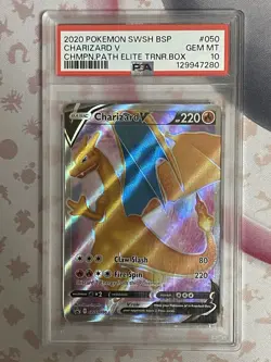 Pokemon Charizard V SWSH: Sword & Shield Promo Holo PSA 10 English SWSH050 - Image 1