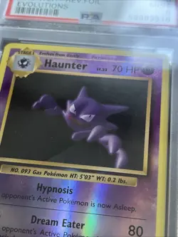 2016 POKEMON XY EVOLUTIONS #48 HAUNTER-REVERSE FOIL PSA 9 - Image 2