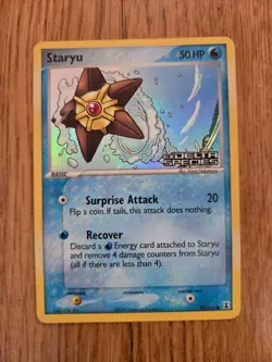 Pokemon TCG 2005 Staryu 85/113 Ex Delta Reverse Holo Stamped NM+ - Image 1