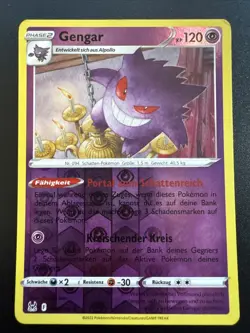 Gengar 66/196 Reverse Holo Pokemon TCG Verlorener Ursprung LOR 2022 GD Deutsch - Image 1