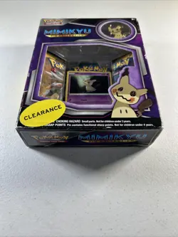 POKEMON TCG Mimikyu Premium PIN Collection Factory Sealed 3 Booster Packs Damage - Image 4