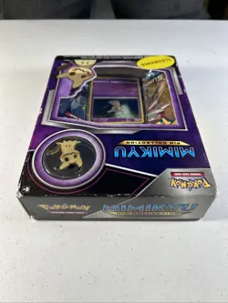 POKEMON TCG Mimikyu Premium PIN Collection Factory Sealed 3 Booster Packs Damage - Image 5