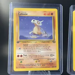 Pokemon 1st Edition Cubone and Marowak Set of 2 Jungle Regular non-holo WOTC - Image 2