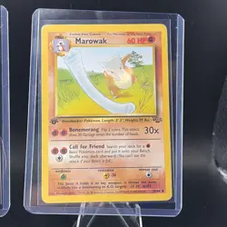 Pokemon 1st Edition Cubone and Marowak Set of 2 Jungle Regular non-holo WOTC - Image 3