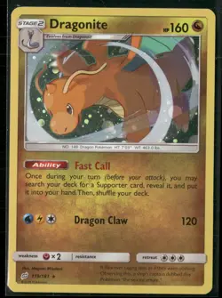 Dragonite 119/181 Holo Rare Team Up Pokemon Holo Lightly Played - Image 1