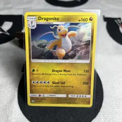 Dragonite 96/149 Pokemon Sun and Moon Cosmos Holo Rare TCG LP - Image 1