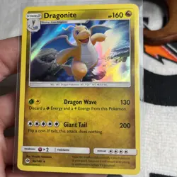 Dragonite 96/149 Pokemon Sun and Moon Cosmos Holo Rare TCG LP - Image 2