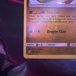 Dragonite 119/181 Holo Rare Team Up Pokemon LP - Image 2