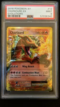 CHARIZARD EX EVOLUTIONS POKEMON XY EVOLUTIONS 2016 12 PSA 9 - Image 1
